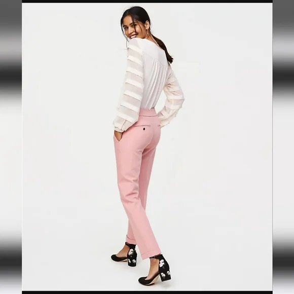 LOFT Pink Ankle Pants - Picture 1 of 9